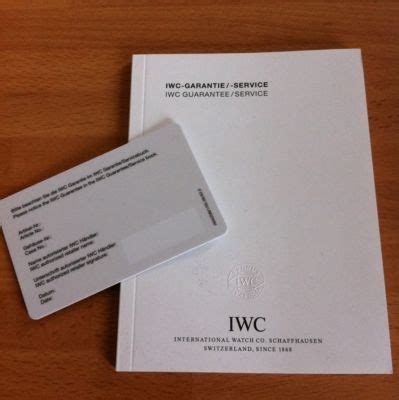 iwc warranty card fake|IWC.